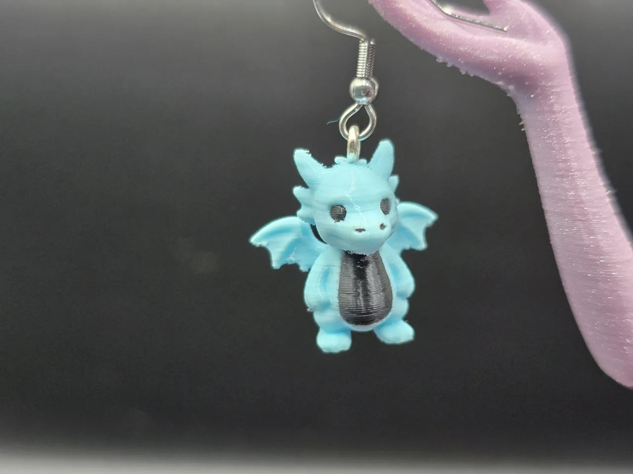 Baby Dragon Earrings - Cute Jewelry view 3