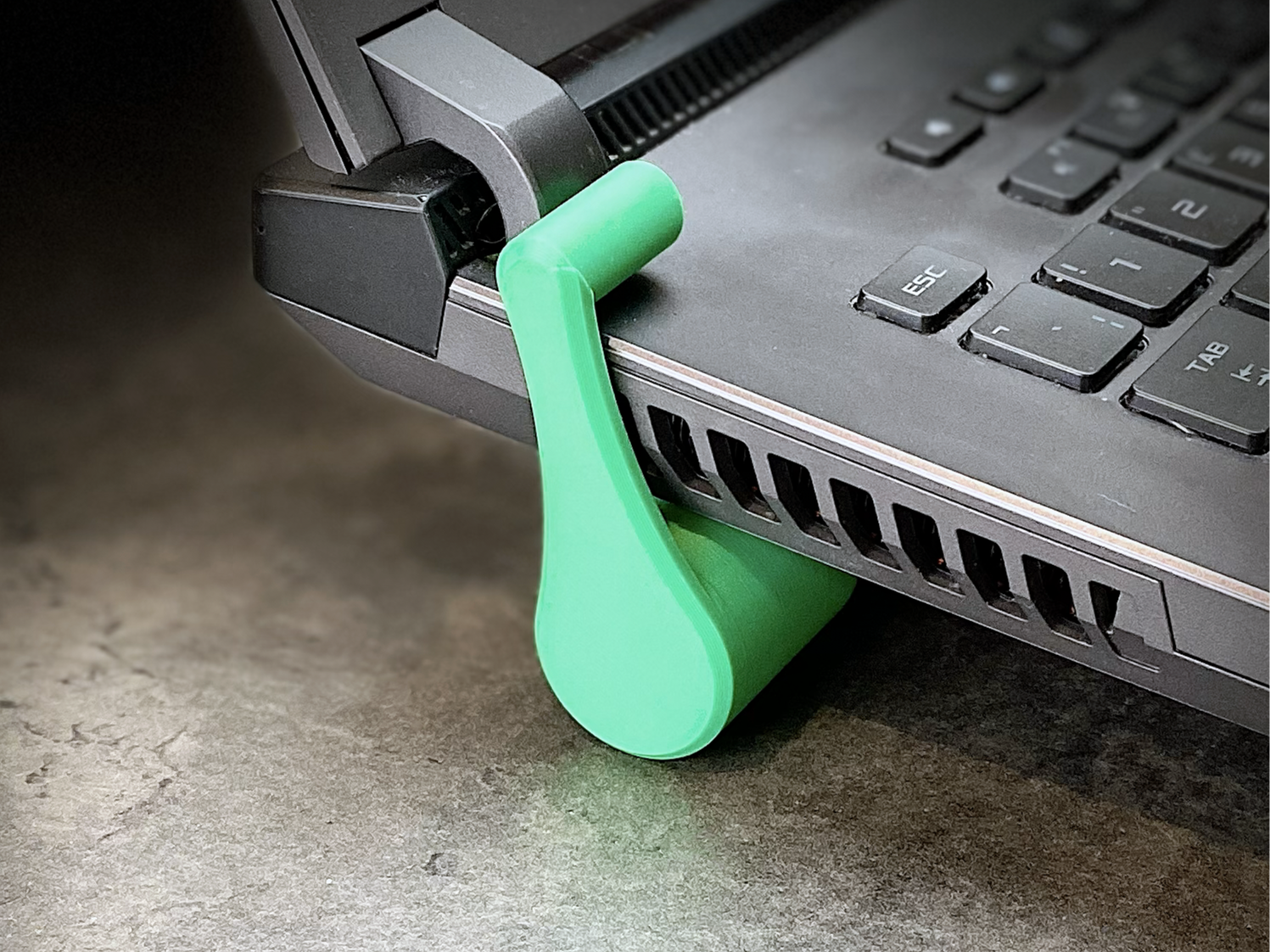 Laptop Riser Feet – Minimal Rear Lift