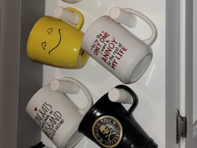 Coffee Mug Cabinet/Wall Pegs