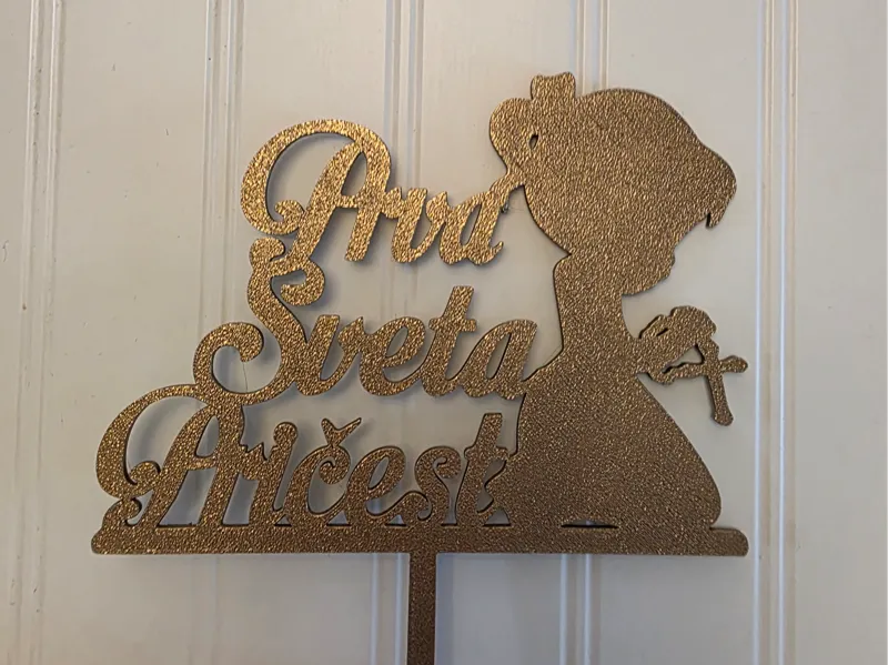 Cake Topper Prva Sveta Pricest