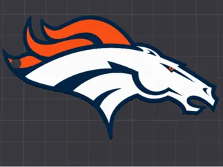 NFL Broncos Keychain