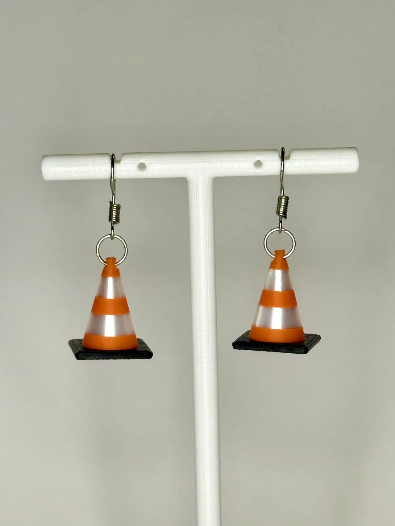 Traffic Cone Sign Earring view 4