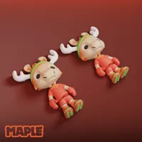 Maple articulé, mascotte Coupe du Monde 2026 — photo 3