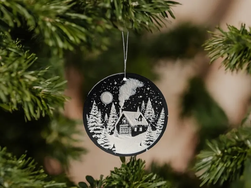 Cosy Christmas Hut Christmas Ornament