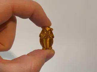 Pocket Owl Figurine (Miniature Desk Companion)