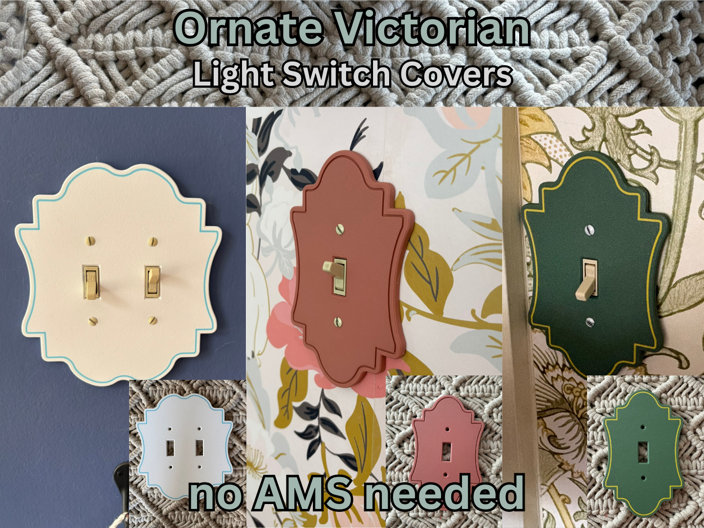 Ornate Victorian-Style Light Switch Cover