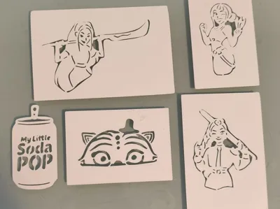K-pop Tattoo Stencils