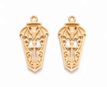 Pendientes: Gothic Bat Coffin Earrings — vista de referencia 4