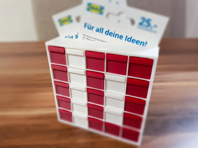 Ikea Kallax for Voucher Cards as Gift