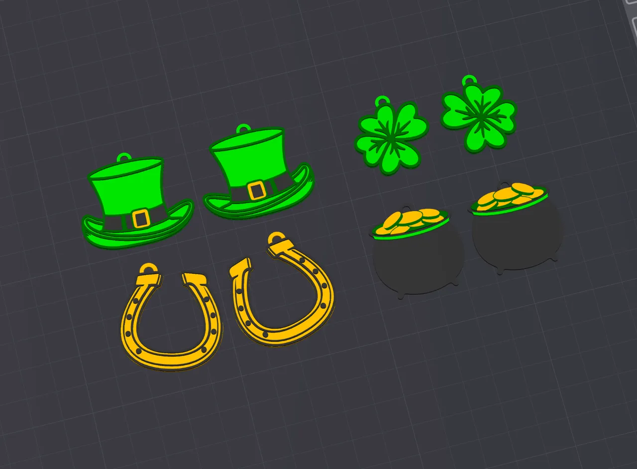 St Patrick's Day Earring Set view 2