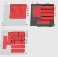 A1 mini, one colour, 3 plates