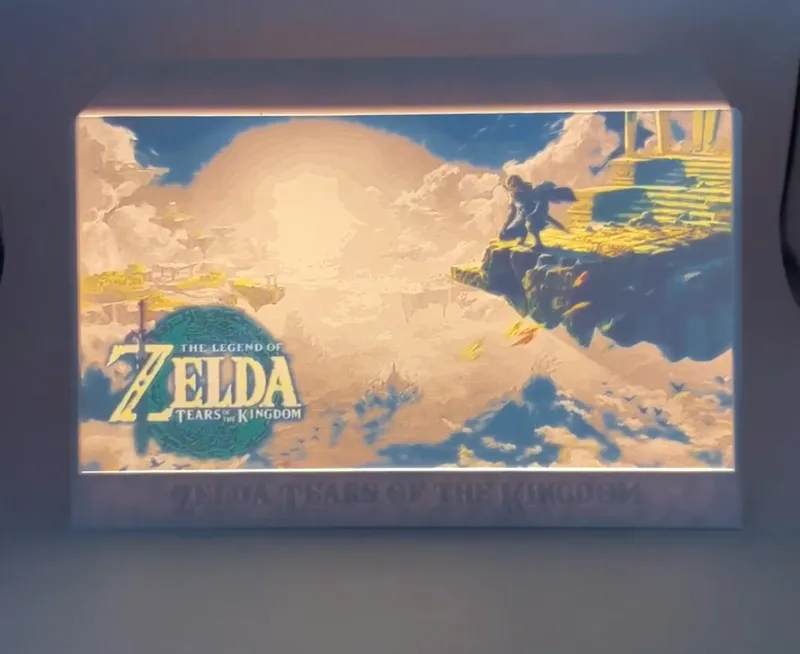 Zelda Themed Colored Lithophanes 