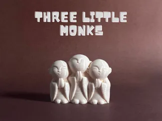 Three Little Monks – Decorative Model