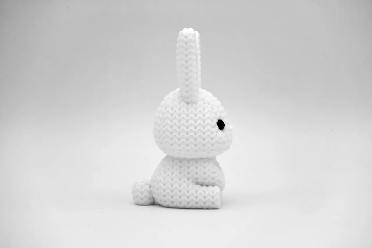 Knitted Easter Bunny Rabbit view 2