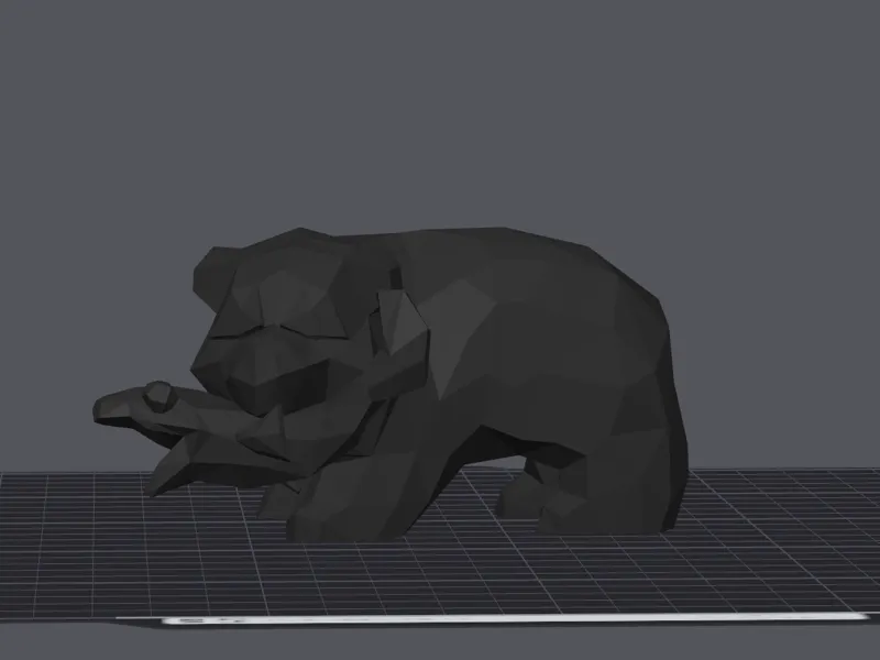 Mr Grizz Statue 