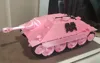 Modified fully articulated road wheel, pin-mounted rotatable machine gun