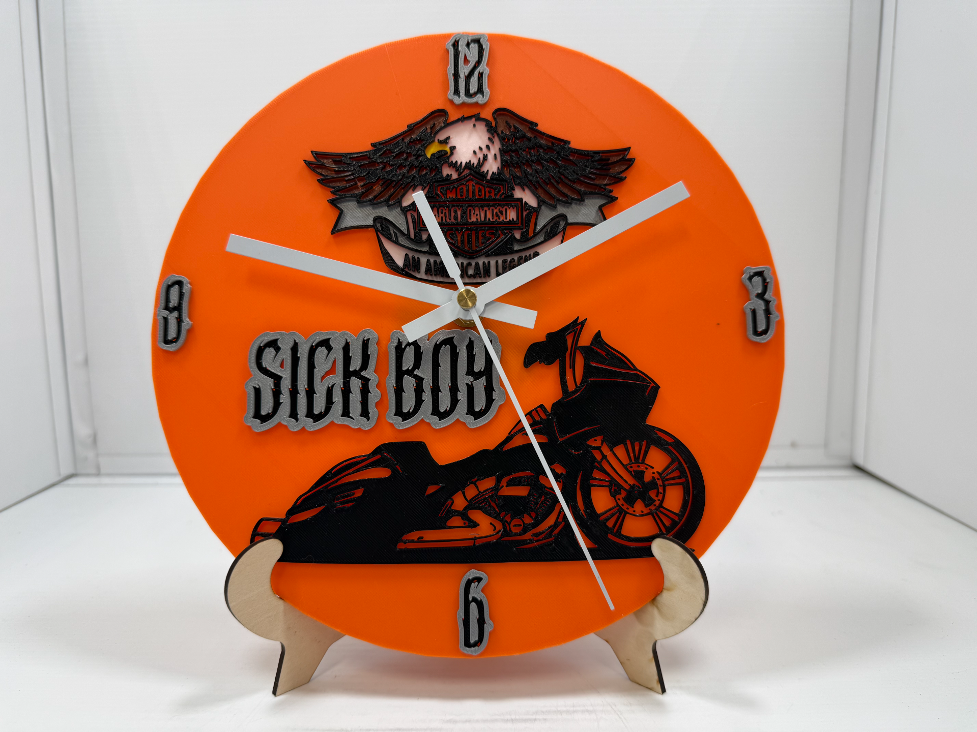 Harley Davidson Road Glide Clock Sick Boy