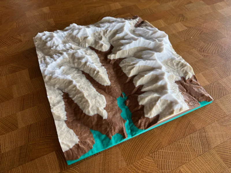 Topographie du Mont Galibier et de Valloire