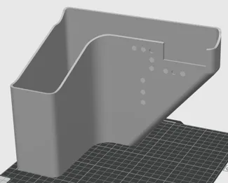 BambuLab Poop Chute with more magnet holes