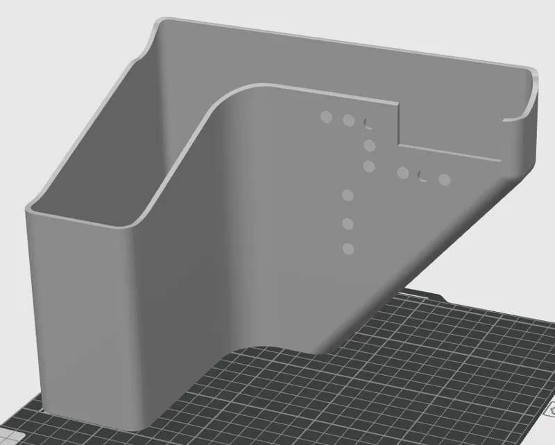 BambuLab Poop Chute with more magnet holes