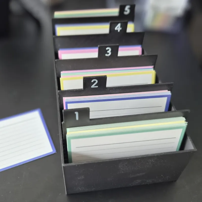 Simple Leitnerbox for A7 Flashcards - Free 3D Print Model - MakerWorld