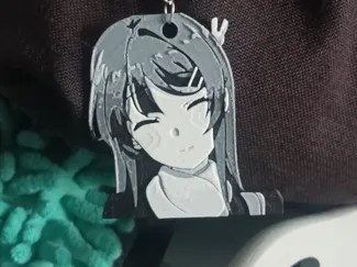 Mai Sakurajima keychain