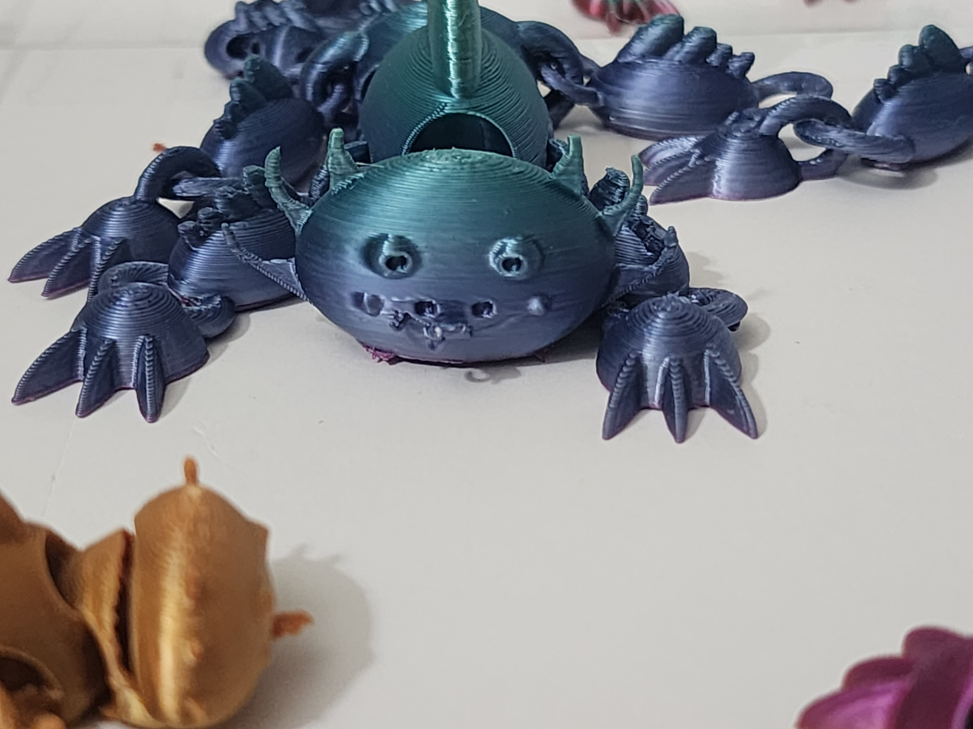 Fully Oscillating Axolotl with rounded fins