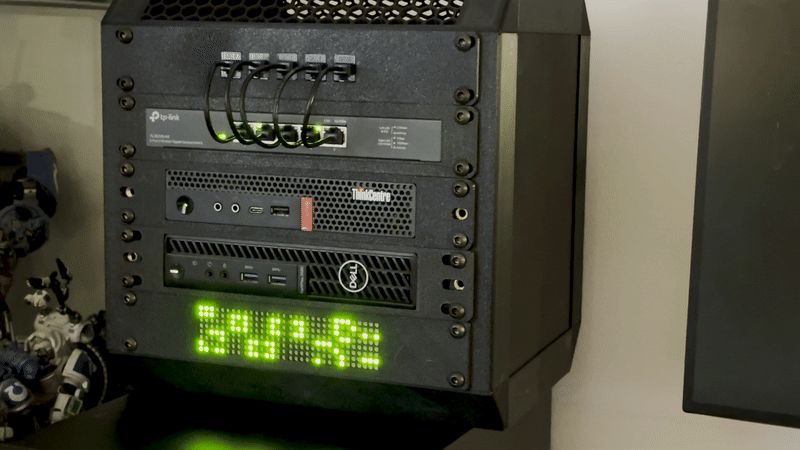 1U 10 inch Panel Cover For MAX7219
