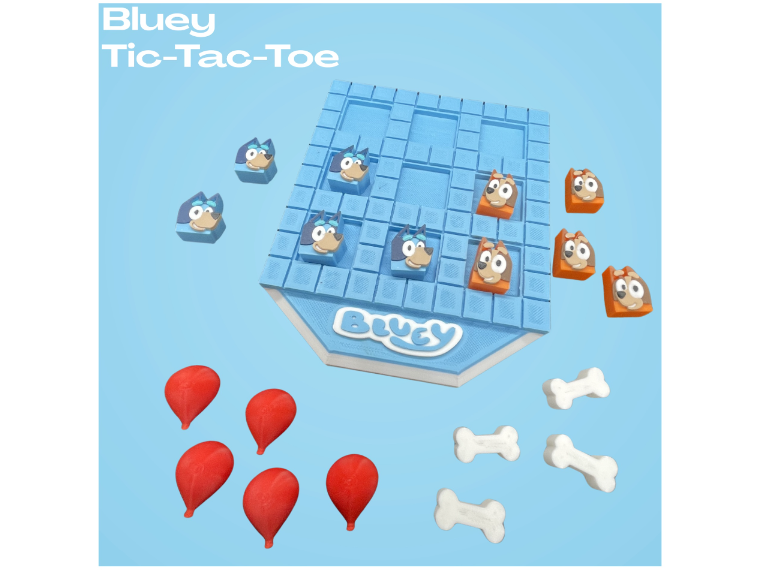 Bluey Tic-Tac-Toe