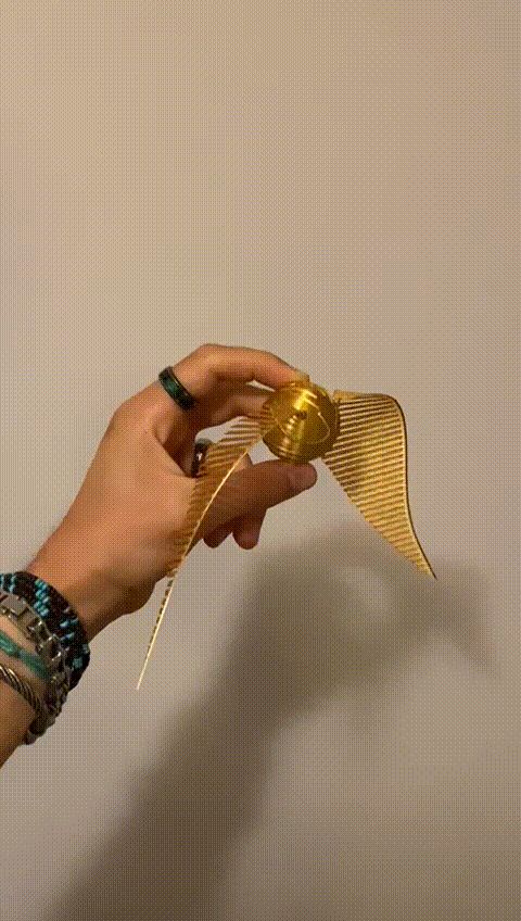 Golden Snitch with flexible wings