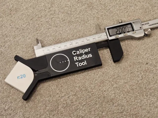 Digital Caliper Radius Gauge (1:1)