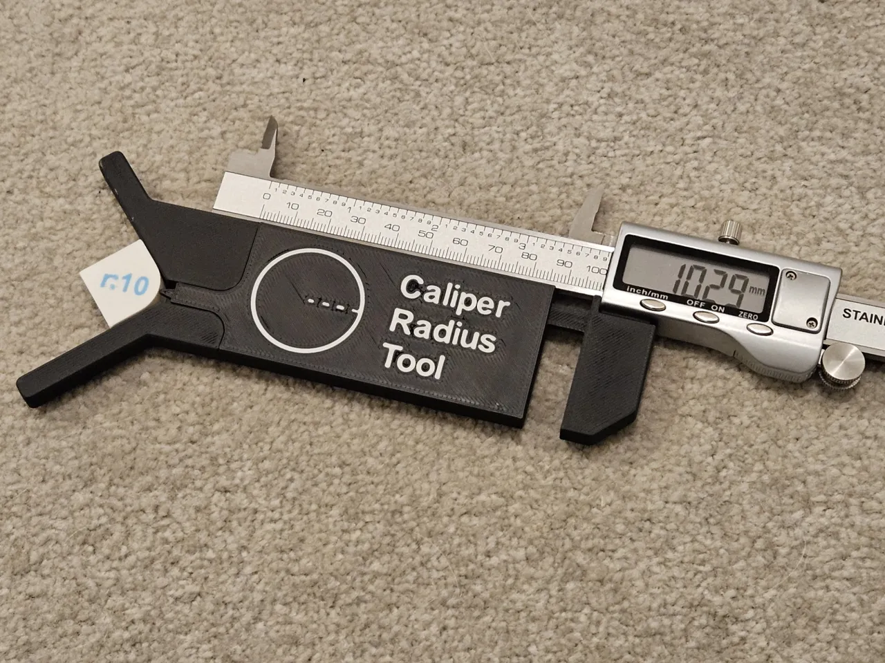 Digital Caliper Radius Gauge (1:1) view 4