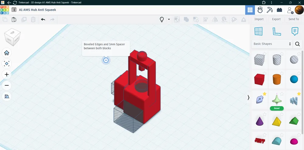 A1 Ams Hub Anti Squeak - Free 3D Print Model - MakerWorld
