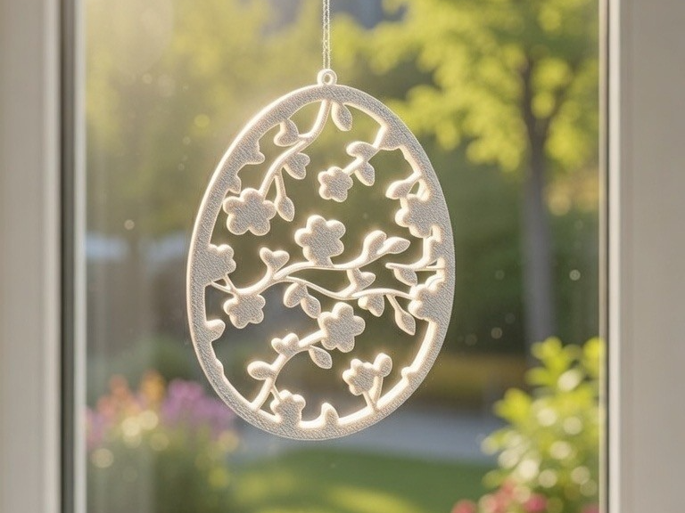 Easter egg decor window ornament