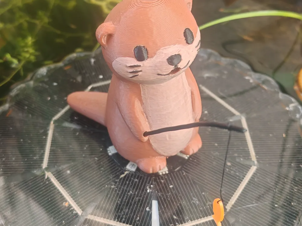 Printable Rod Rests Cute Otter Water Spitter Fountain - Free 3D Print Model - MakerWorld