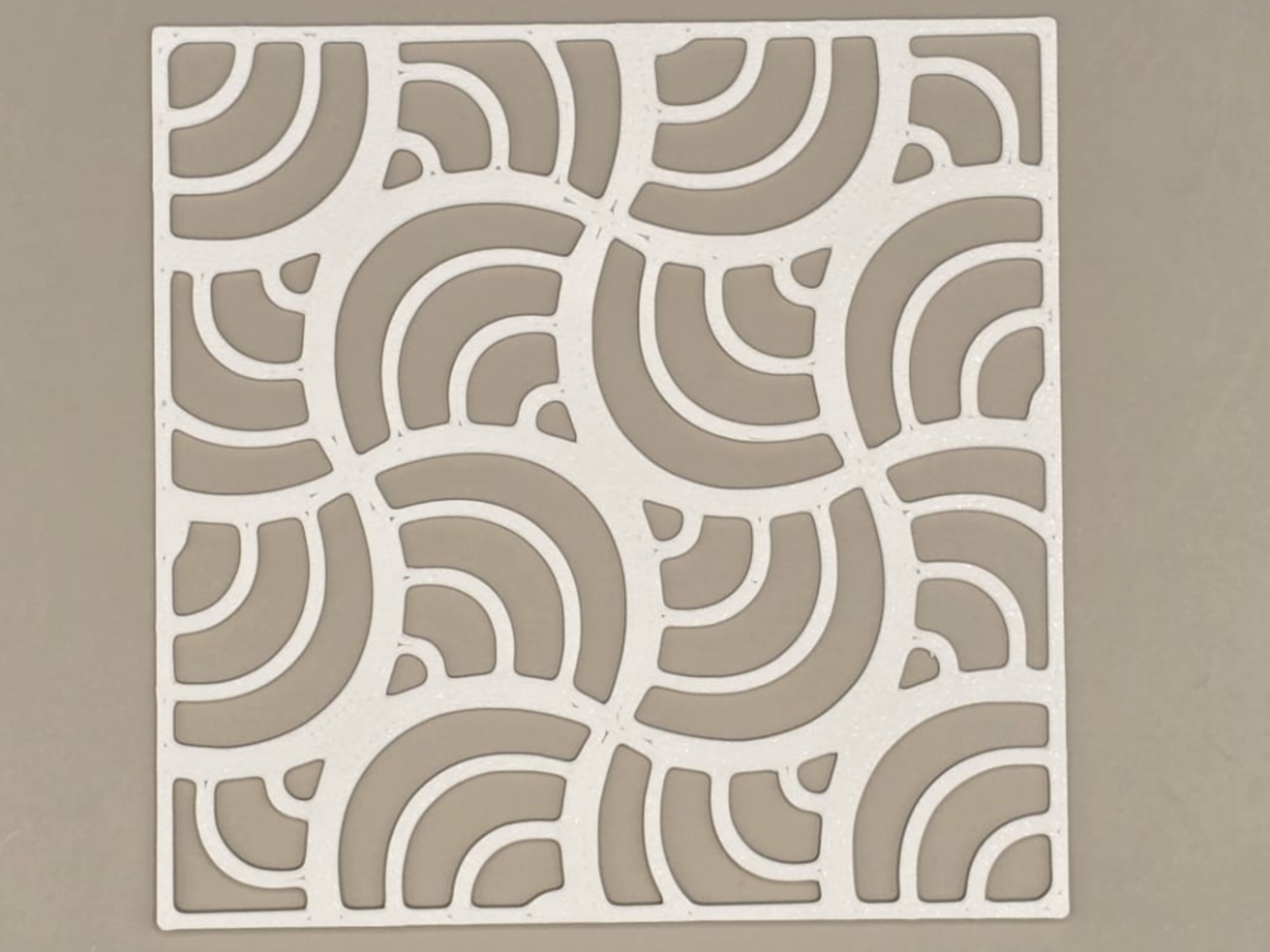 Wavy Flow Water Ripple Stencil Craft