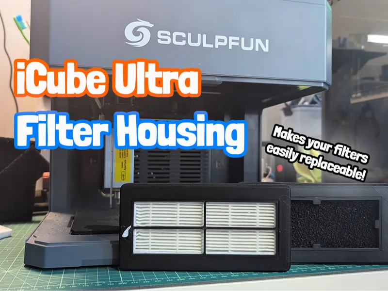 SculpFun iCube Ultra Filter Replacement Housing