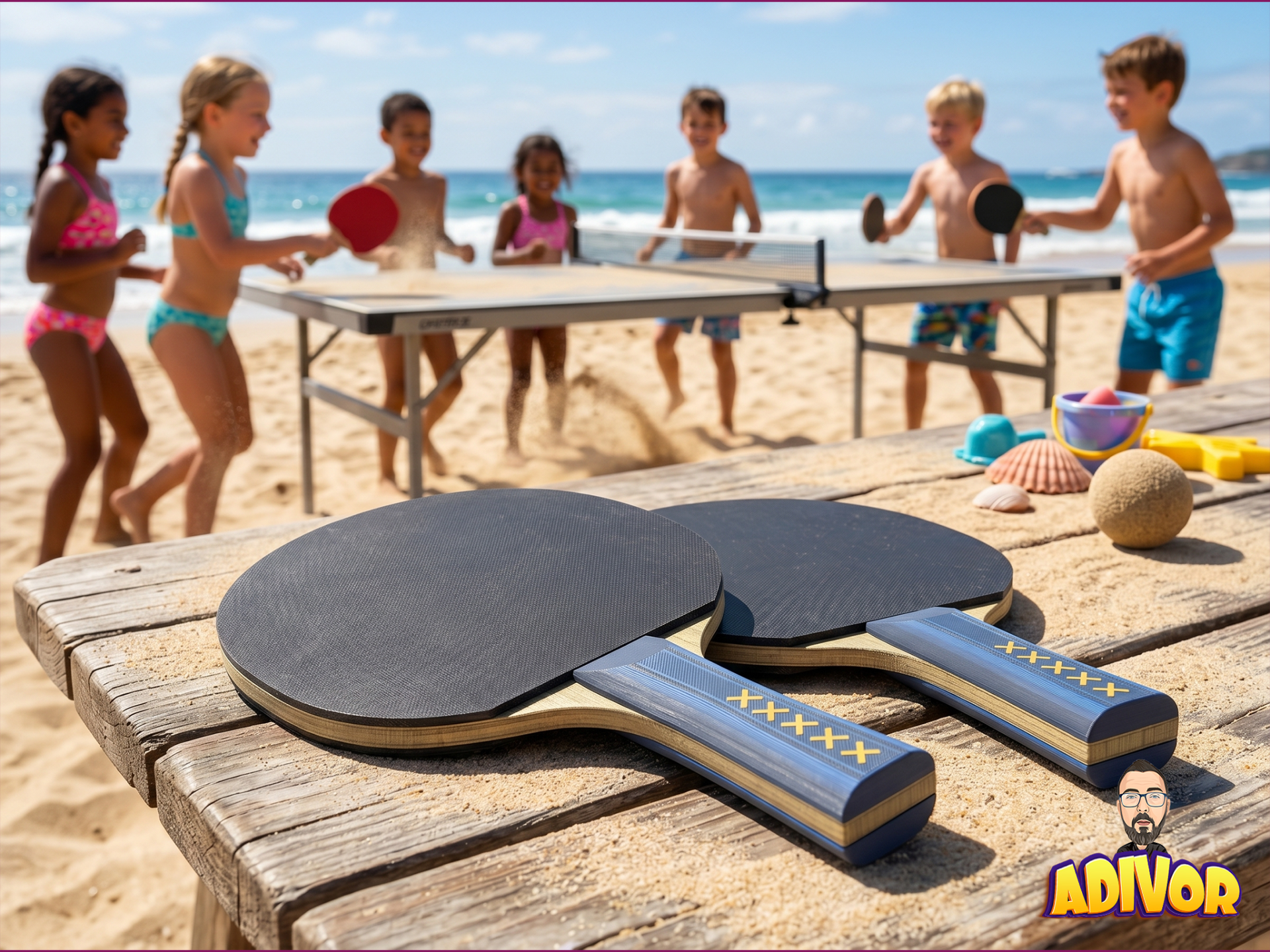 Ping Pong - Paddle Racket - Beach Rackets
