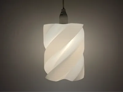 Pendant spiral lamp shade
