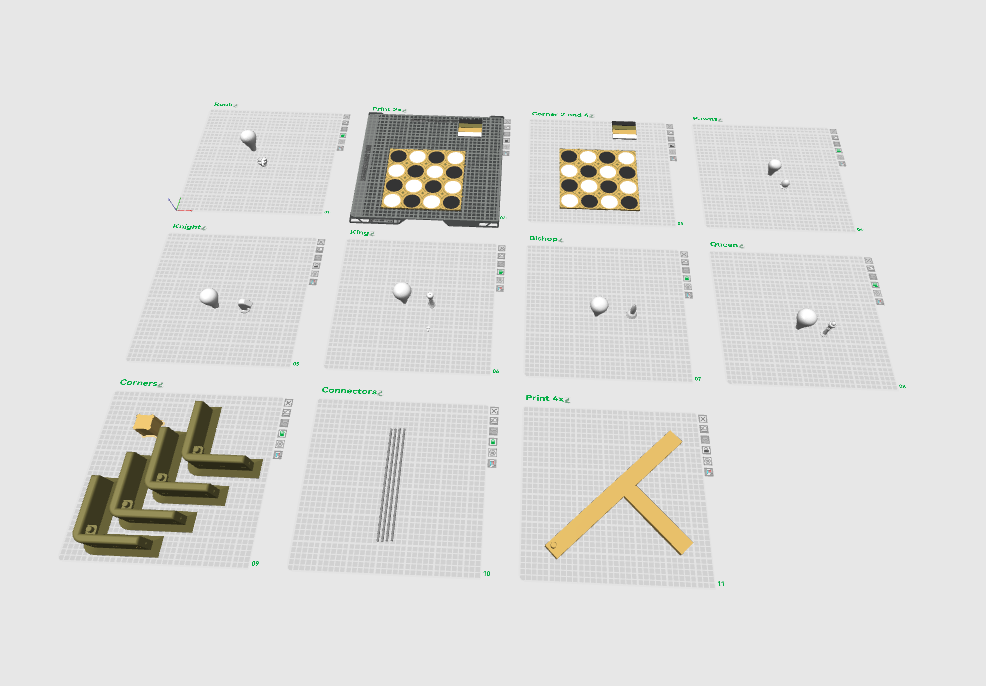 Miniatura 1 do modelo 3D Wobble Chess Set