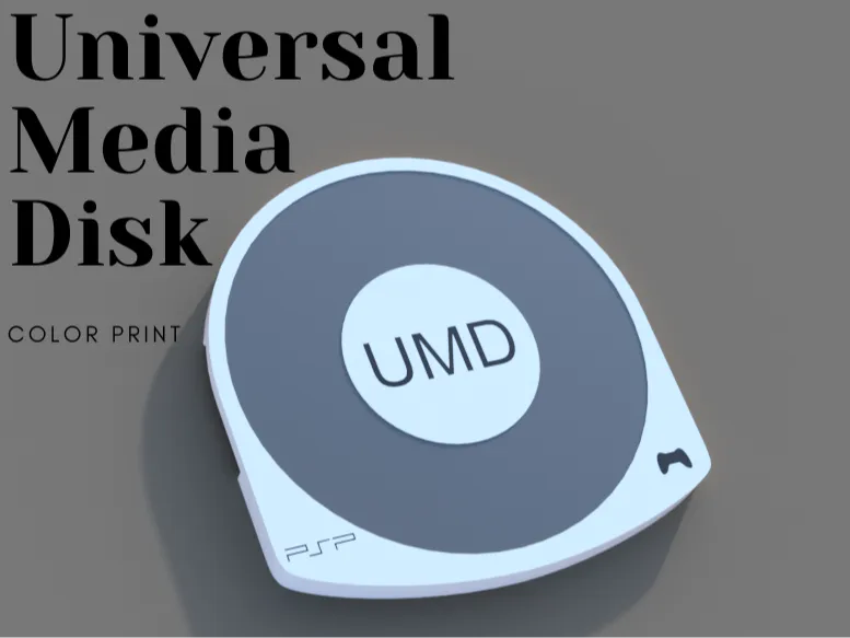 Universal Media Disk - UMD PSP color print for AMS