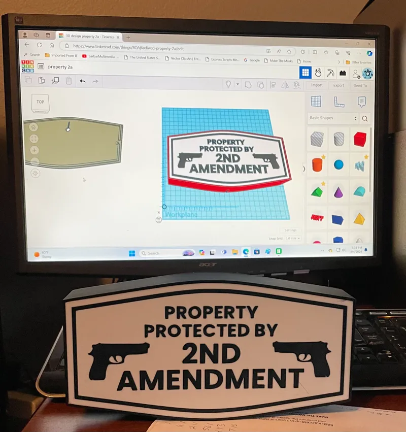 2nd amendment sign/lightbox