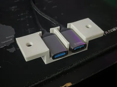 Under-desk Double and Single USB Socket Holder