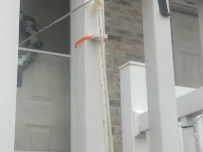 Christmas light clip with zip tie slots