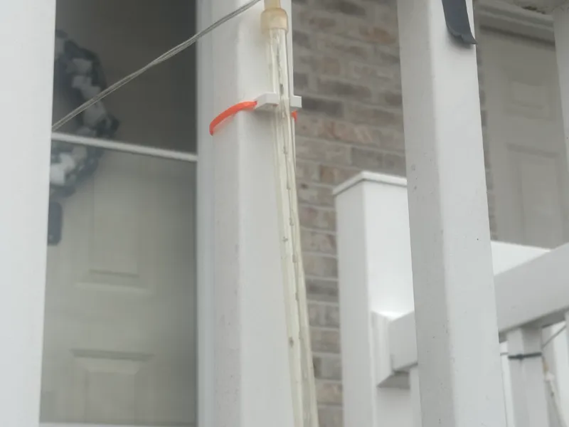Christmas light clip with zip tie slots
