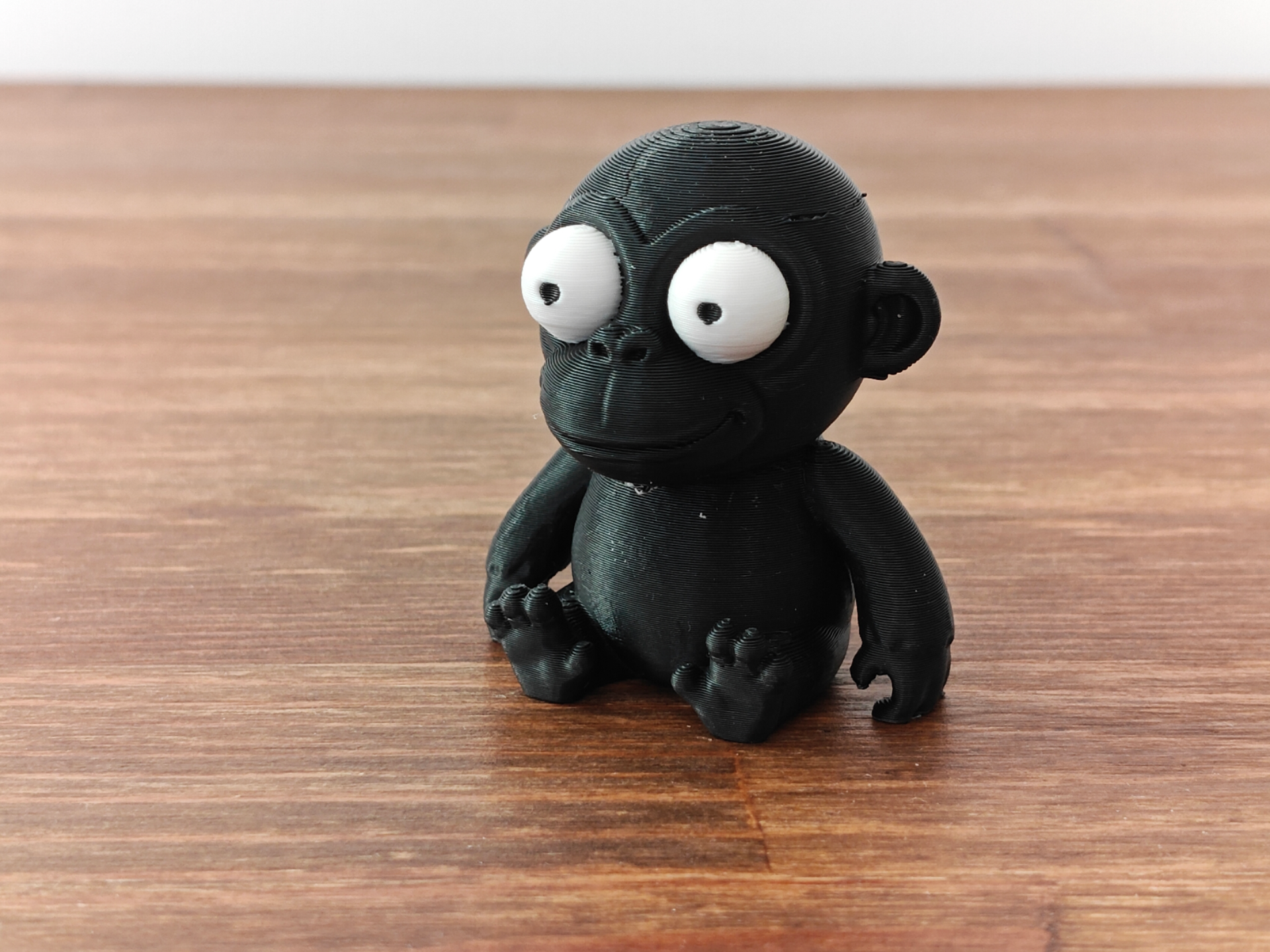 Derpy Big Eyes Cartoon Chimp Monkey Figurine