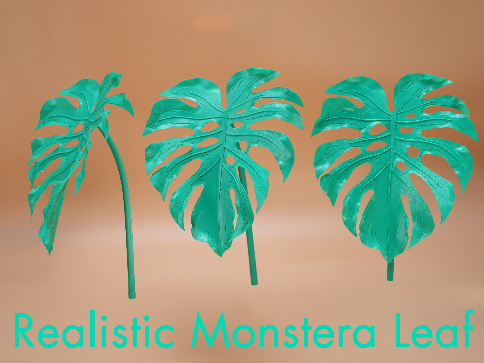 Lifelike Monstera Leaf Decor