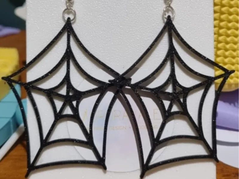 Spider Web Earrings