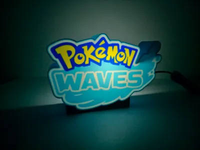 POKEMON WAVES LAMP