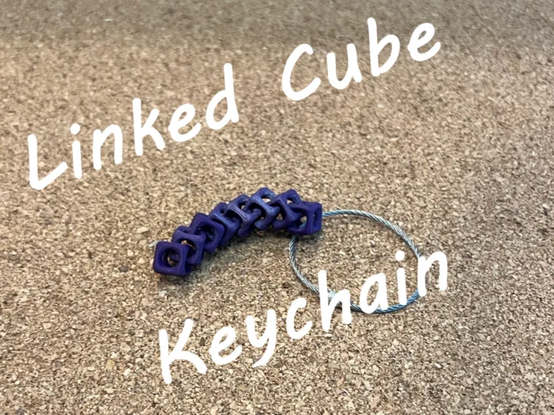 Linked Cube Keychain